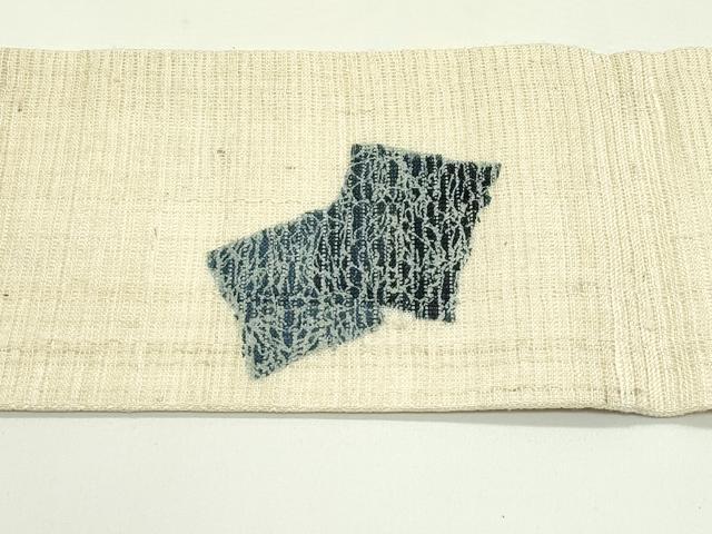 平和屋着物*夏物 九寸名古屋帯 色紙重ね 銀彩 正絹 逸品 CABH5987rv