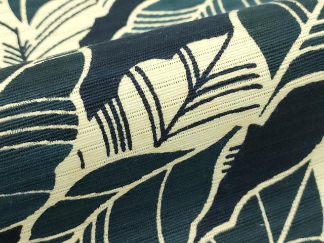 平和屋着物*夏物 八寸名古屋帯 型染め 葉尽くし 綿 逸品 未使用 CABH5991rv