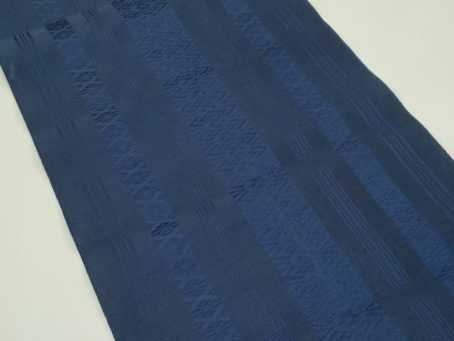 平和屋着物*夏物 本場筑前博多織 八寸名古屋帯 紗献上 青褐色 正絹 逸品 CABH5996rv