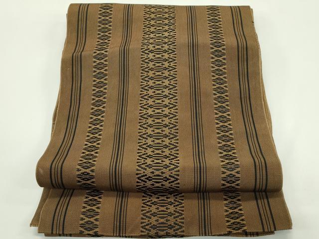 平和屋着物*夏物 本場筑前博多織 八寸名古屋帯 紗献上 正絹 逸品 CABH5997rv
