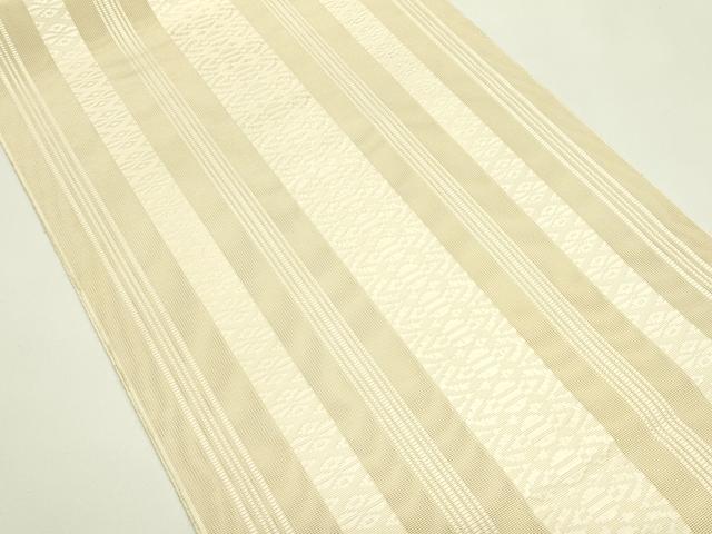 平和屋着物*夏物 本場筑前博多織 八寸名古屋帯 紗献上 浅黄色 正絹 逸品 CABH5999rv