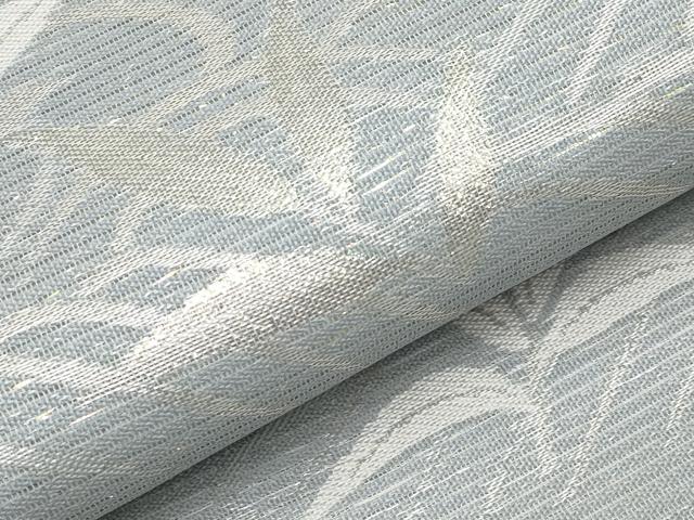 平和屋着物*夏物 六通柄袋帯 流水枝葉文 銀糸 正絹 逸品 CABH6011tx