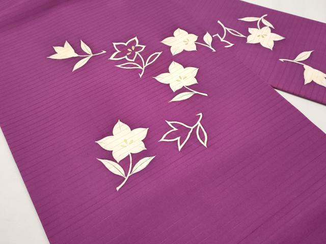 平和屋着物*夏物 絽塩瀬 九寸名古屋帯 桔梗 金彩 正絹 逸品 CABH6026tx