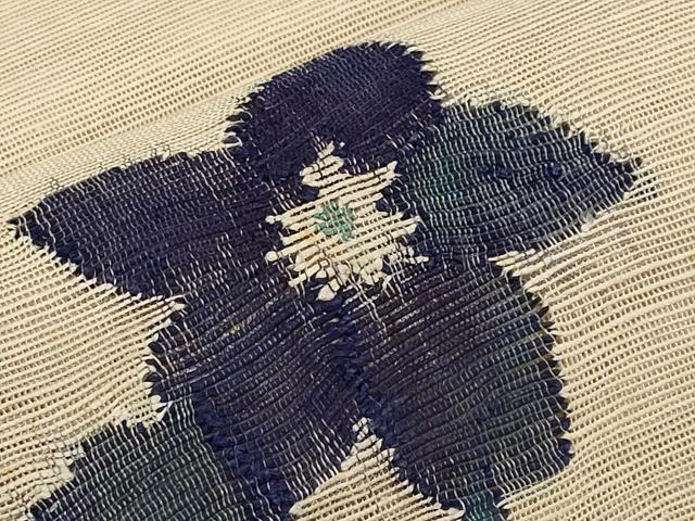 平和屋着物*夏物 八寸名古屋帯 枝花文 正絹 逸品 CABH6041tx