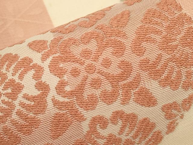 平和屋着物*夏物 九寸名古屋帯 唐織 花丸文 正絹 逸品 CABH6049tx