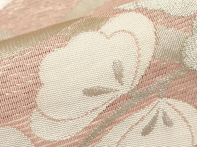 平和屋着物*夏物 六通柄袋帯 藤花房 金銀糸 正絹 逸品 CABH6056tx