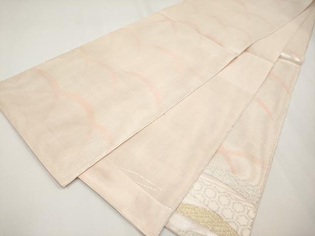 平和屋着物*夏物 六通柄袋帯 芝草文 金銀糸 正絹 逸品 CABH6058tx