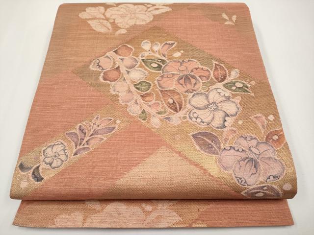 平和屋着物*夏物 六通柄袋帯 辻が花 金糸 正絹 逸品 未使用 CABH6066tx