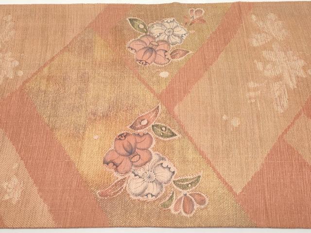 平和屋着物*夏物 六通柄袋帯 辻が花 金糸 正絹 逸品 未使用 CABH6066tx