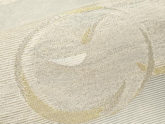 平和屋着物*夏物 六通柄袋帯 抽象文 金銀糸 正絹 逸品 未使用 CABH6067tx