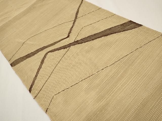 平和屋着物*夏物 八寸名古屋帯 重ね山文 正絹 逸品 CABH6086tx