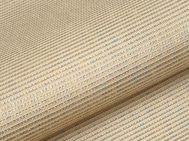 平和屋着物*夏物 六通柄袋帯 霞文 金糸 正絹 逸品 CABH6103tx