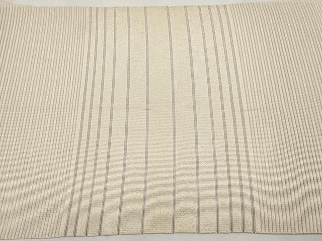 平和屋着物*夏物 八寸名古屋帯 絽綴れ 横段文 銀糸 正絹 逸品 CABH6136tx