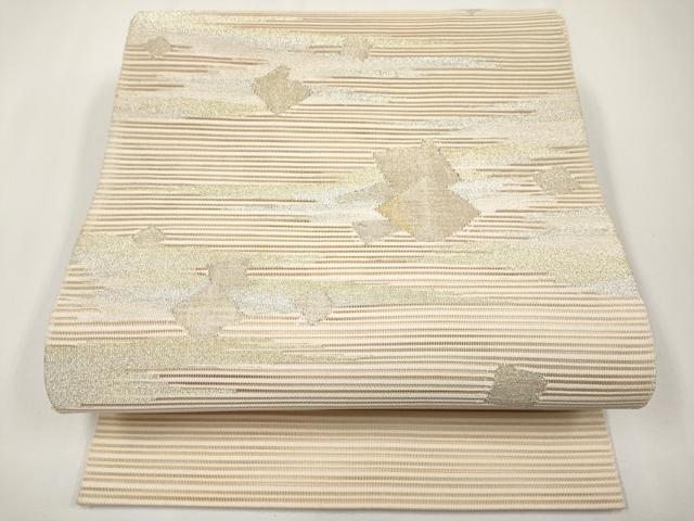 平和屋着物*夏物 八寸名古屋帯 絽綴れ 箔散らし 金銀糸 正絹 逸品 CABH6138tx