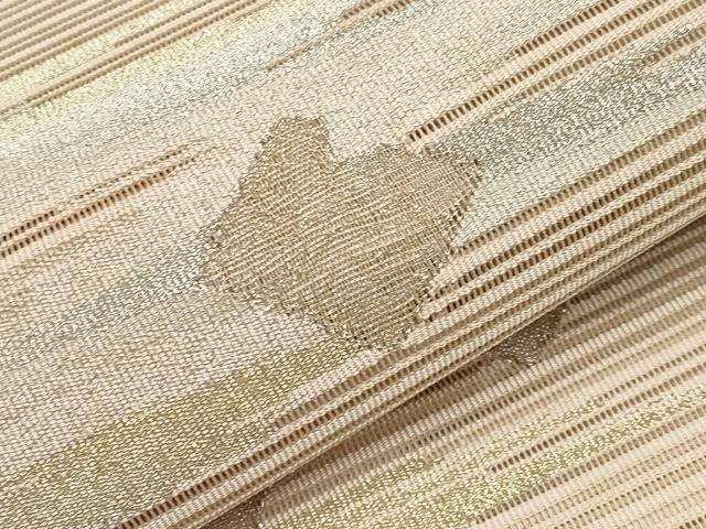 平和屋着物*夏物 八寸名古屋帯 絽綴れ 箔散らし 金銀糸 正絹 逸品 CABH6138tx