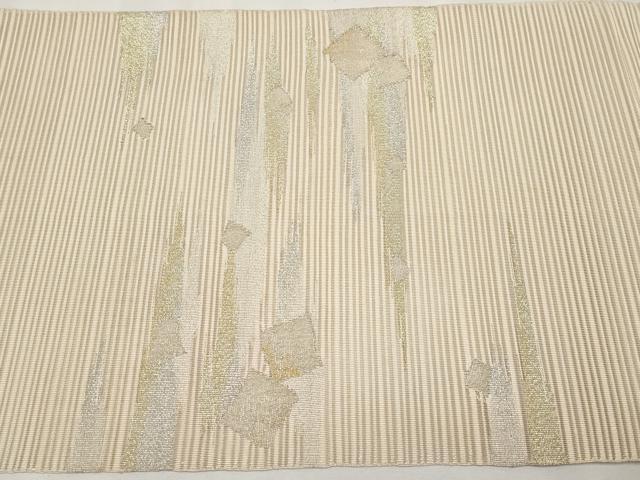 平和屋着物*夏物 八寸名古屋帯 絽綴れ 箔散らし 金銀糸 正絹 逸品 CABH6138tx