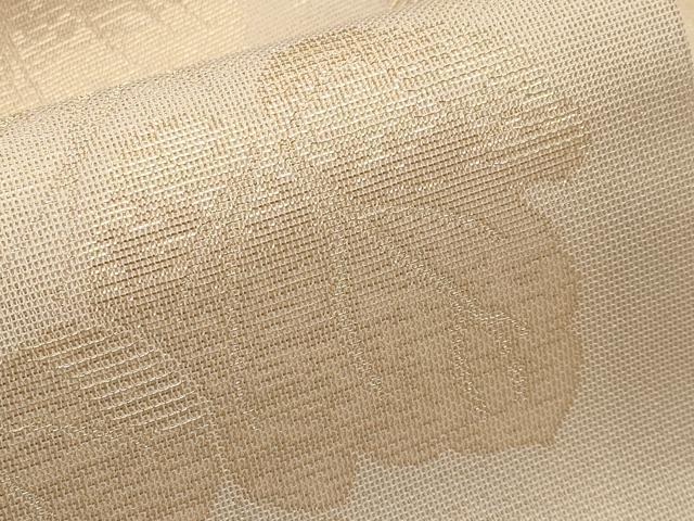 平和屋着物*夏物 西陣 九寸名古屋帯 葡萄蔦の葉文 金糸 証紙付き 正絹 逸品 未使用 CABH6189tx