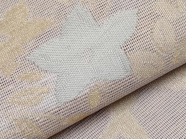 平和屋着物*夏物 六通柄袋帯 籬草花文 金糸 正絹 逸品 CABH6302tx