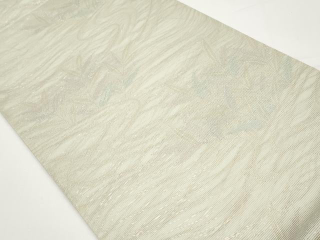 平和屋着物*夏物 六通柄袋帯 流水枝葉文 金糸 正絹 逸品 CABH6311tx