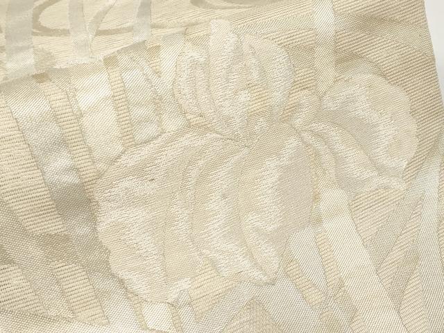平和屋着物*夏物 六通柄袋帯 杜若 銀糸 正絹 逸品 CABH6315tx