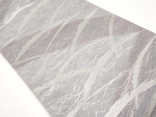 平和屋着物*夏物 六通柄袋帯 雪芝文 銀糸 正絹 逸品 未使用 CABH6334tx