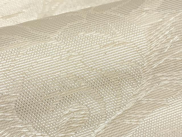 平和屋着物*夏物 六通柄袋帯 枝葉丸文 銀糸 正絹 逸品 CABH6335tx