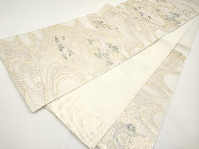 平和屋着物*夏物 六通柄袋帯 さわかぜ 金糸 正絹 逸品 CABH6361tx