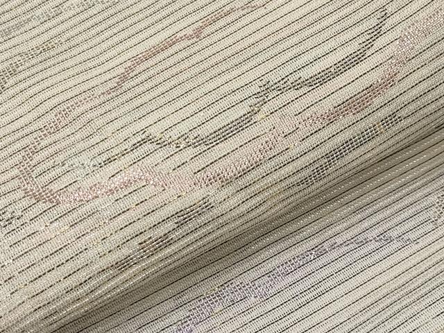 平和屋着物*夏物 六通柄袋帯 雲重ね文 金銀糸 正絹 逸品 CABH6363tx