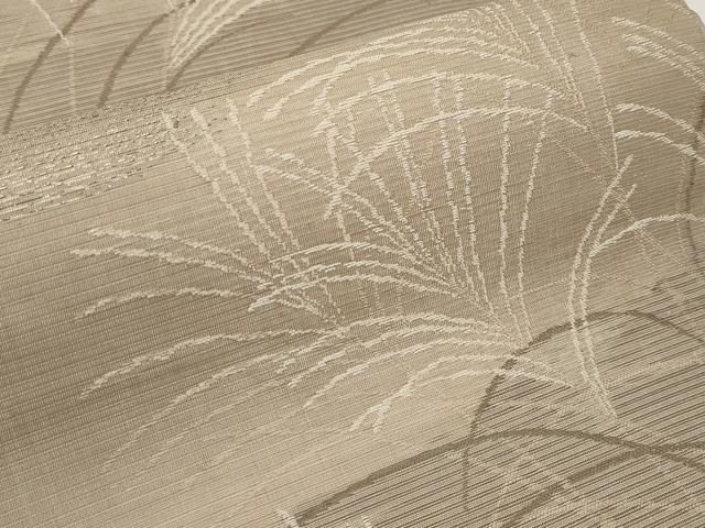 平和屋着物*夏物 アンティーク 大正ロマン 丸帯 すすき 金銀糸 引き抜き帯 正絹 逸品 CABH6365tx
