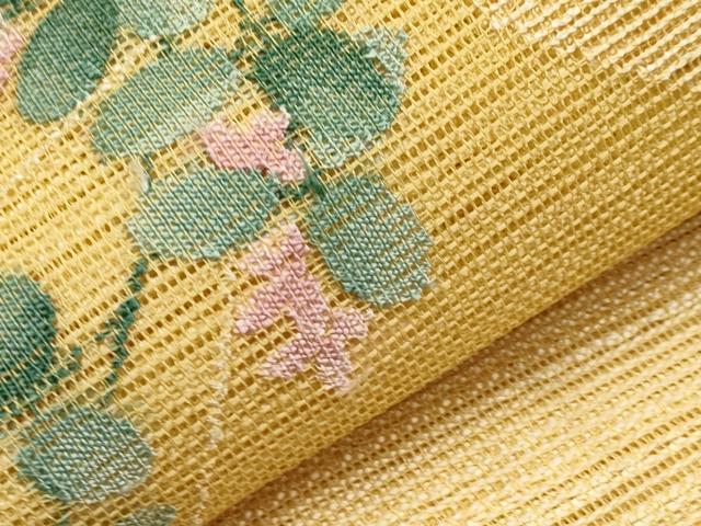 平和屋着物*夏物 八寸名古屋帯 枝葉文 正絹 逸品 CABH6371tx