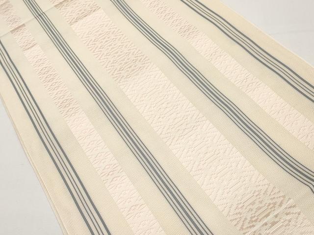 平和屋着物*夏物 本場筑前博多織 八寸名古屋帯 紗献上 正絹 逸品 CABH6372tx