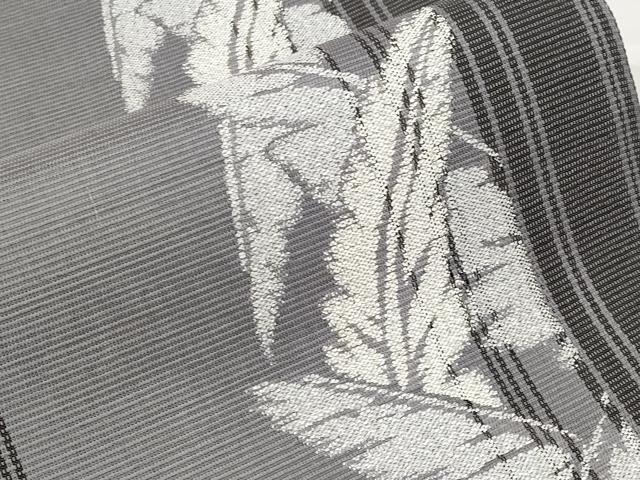 平和屋着物*夏物 六通柄 京袋帯 枝葉間道 銀糸 正絹 逸品 CABH6380tx