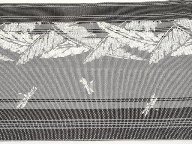 平和屋着物*夏物 六通柄 京袋帯 枝葉間道 銀糸 正絹 逸品 CABH6380tx