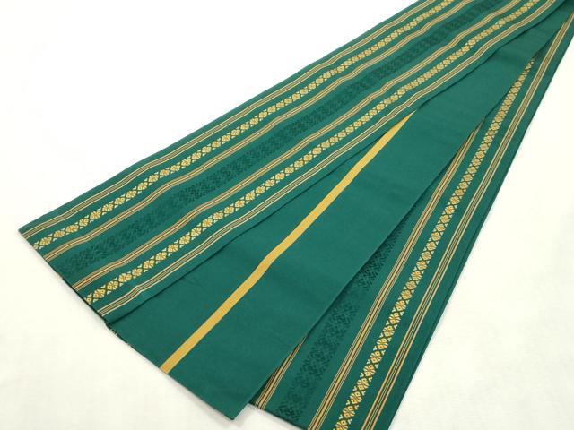 平和屋着物●本場筑前博多織 半幅帯 献上 正絹 逸品 CABH6407dy