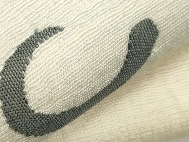 平和屋着物▽太鼓柄袋帯 スリーシーズン 春夏秋 すくい織 丸文 正絹 逸品 CABH6620dy