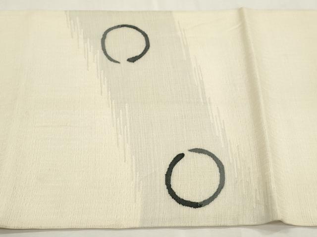 平和屋着物▽太鼓柄袋帯 スリーシーズン 春夏秋 すくい織 丸文 正絹 逸品 CABH6620dy