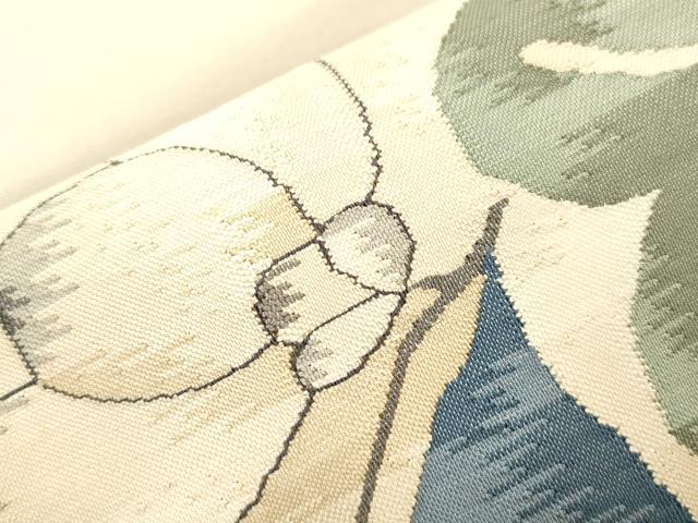 平和屋着物●太鼓柄袋帯 すくい織 辻が花 正絹 逸品 CABH6651dy