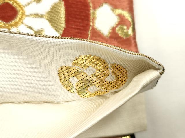 平和屋着物●六通柄袋帯 唐織 新能裳錦 金糸 正絹 逸品 CABH6674dy