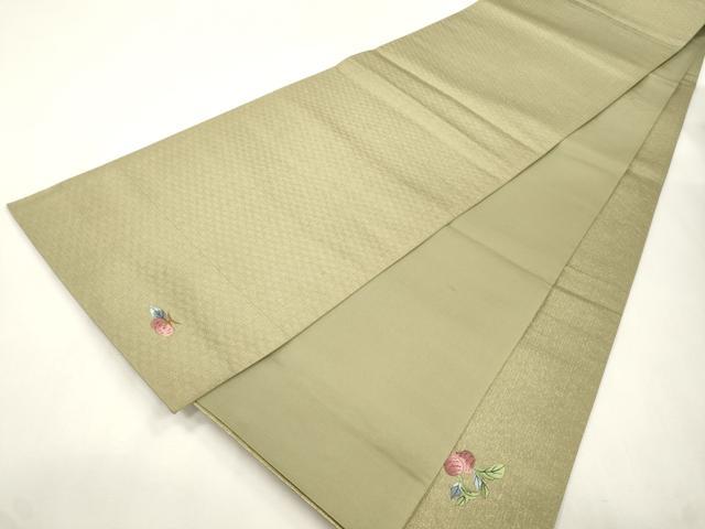 平和屋着物●太鼓柄袋帯 総刺繍 成り物 金糸 正絹 逸品 CABH6684dy