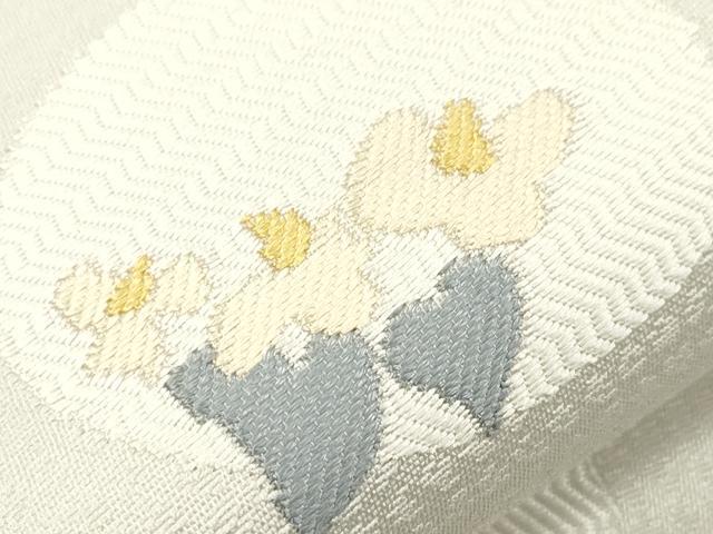 平和屋着物●九寸名古屋帯 草花丸文 逸品 CABH6727dy