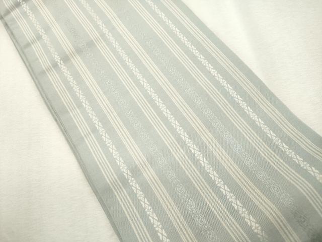 平和屋着物●本場筑前博多織 半幅帯 献上 正絹 逸品 CABH6738dy