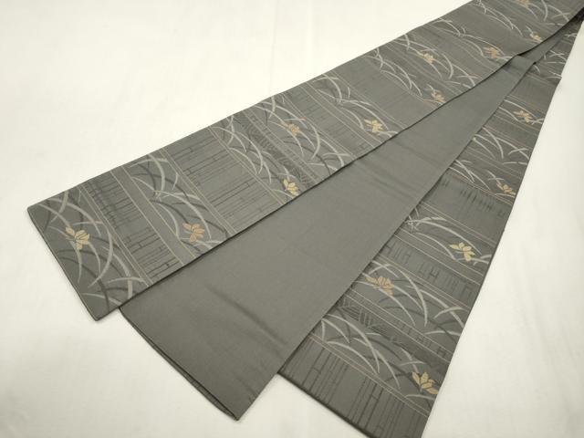 平和屋着物●こむさでもーど・COMME CA DU MODE 半幅帯 草花文 正絹 逸品 CABH6742dy