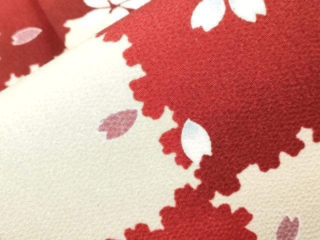 平和屋着物●つけ帯 舞桜文 CABH6748dy