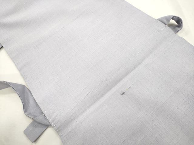 平和屋着物●つけ帯 紬地 草木文 銀通し地 正絹 逸品 CABH6749dy