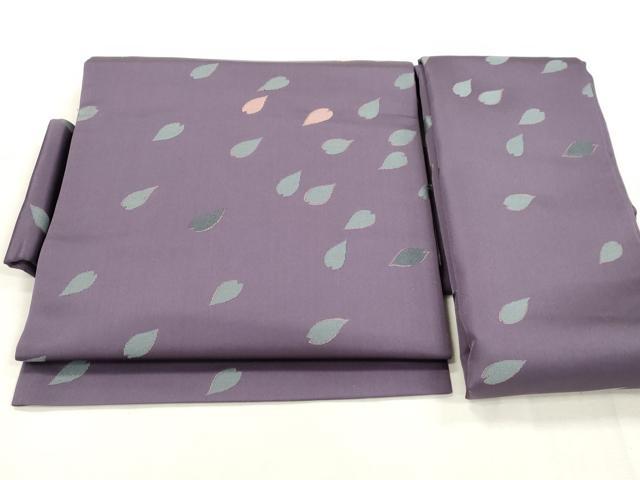 平和屋着物●世界的人形師 辻村寿三郎 ジュサブロー つけ帯 舞桜文 金糸 正絹 逸品 CABH6752dy
