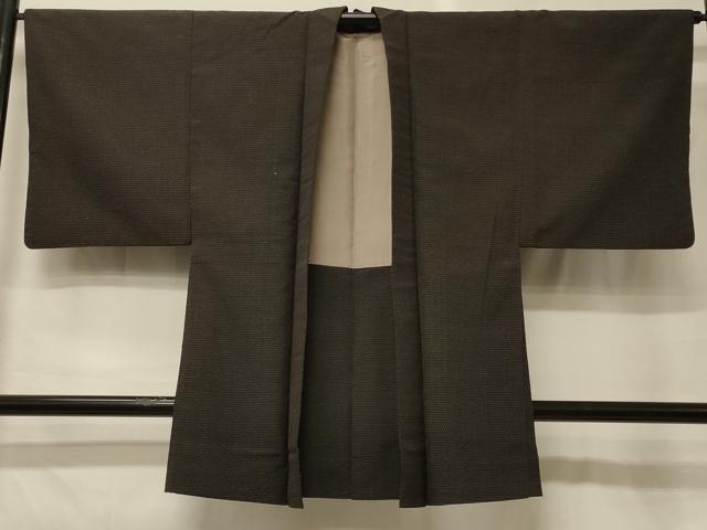 平和屋着物#男性 紬 長羽織 霞文 正絹 逸品 CABH6803in