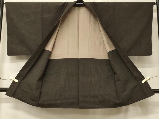 平和屋着物#男性 紬 長羽織 霞文 正絹 逸品 CABH6803in
