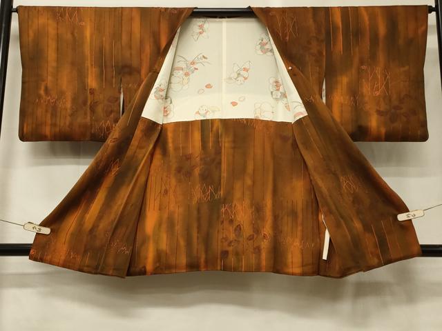 平和屋着物#道行コート 枝花間道 暈し染め 正絹 逸品 CABH6813in