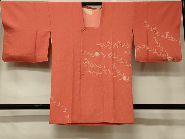 平和屋着物#道行コート 枝花文 金彩 正絹 逸品 CABH6816in