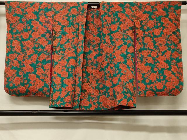平和屋着物#アンティーク 大正ロマン 羽織 草花文 正絹 逸品 CABH6819in